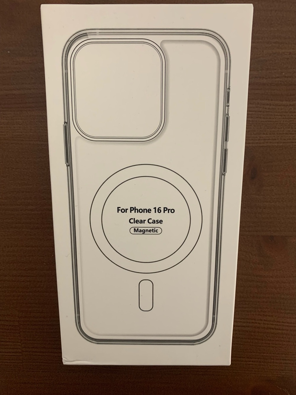 Clear Magnetic Case for Phone 16 Pro - Transparent